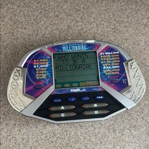 Tiger Who Wants to Be a Millionaire Handheld Game